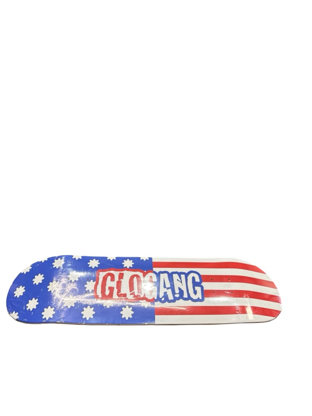 Glo Gang American Flag Skateboard Deck 8.25 Red White Blue Rare Collectors Piece